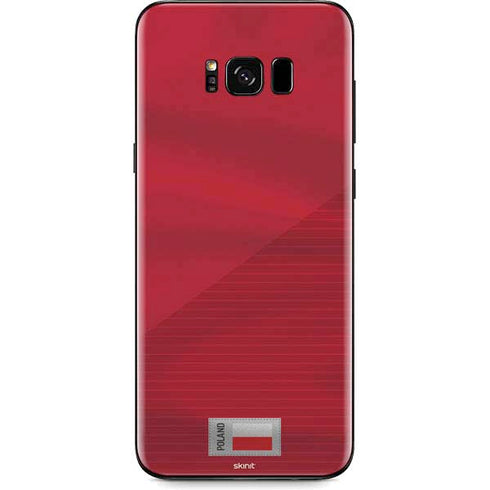 Poland Soccer Flag Galaxy S8 Skin